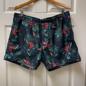 Banana Republic Men's Hawaiian Swim trunks size Large NWT‎ Floral Print